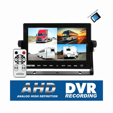 DNA RV74B-AHD-DVR 7 Inch LCD 4 Channel Quad Rearview Screen