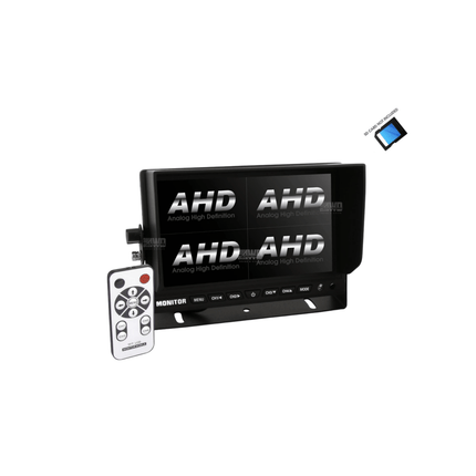 DNA RV74B-AHD-DVR 7 Inch LCD 4 Channel Quad Rearview Screen