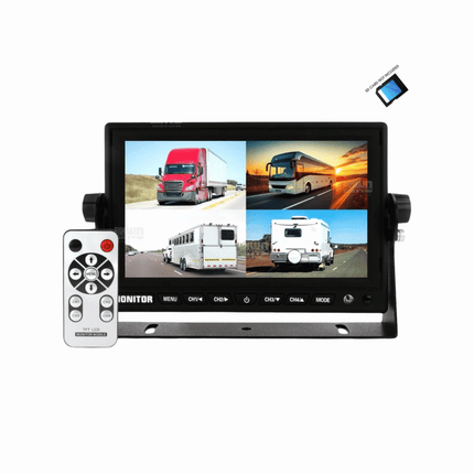 DNA RV74B-AHD-DVR 7 Inch LCD 4 Channel Quad Rearview Screen