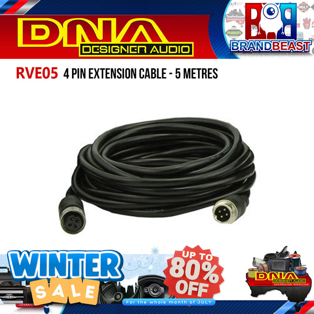 DNA RVE05 5m 4 Pin Extension Cable