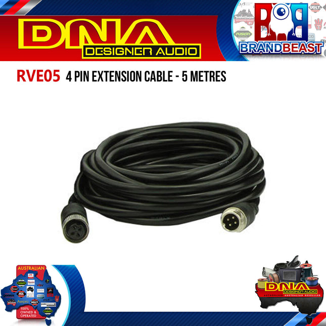 DNA RVE05 5m 4 Pin Extension Cable
