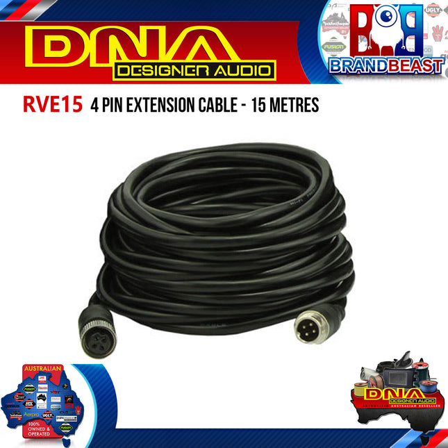 DNA RVE15 15m 4 Pin Extension Cable