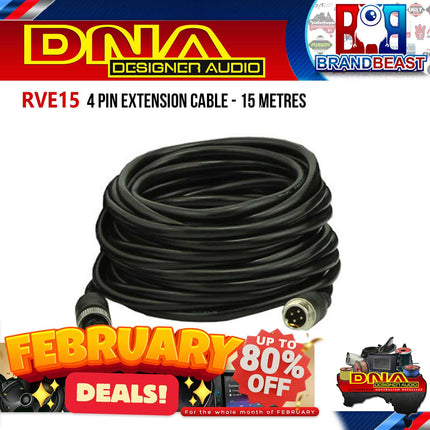 DNA RVE15 15m 4 Pin Extension Cable