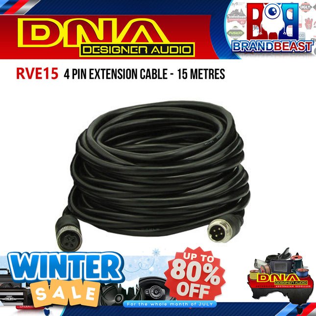DNA RVE15 15m 4 Pin Extension Cable