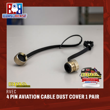 DNA RVEC 4 Pin Aviation Cable Dust Cover 1 Pair