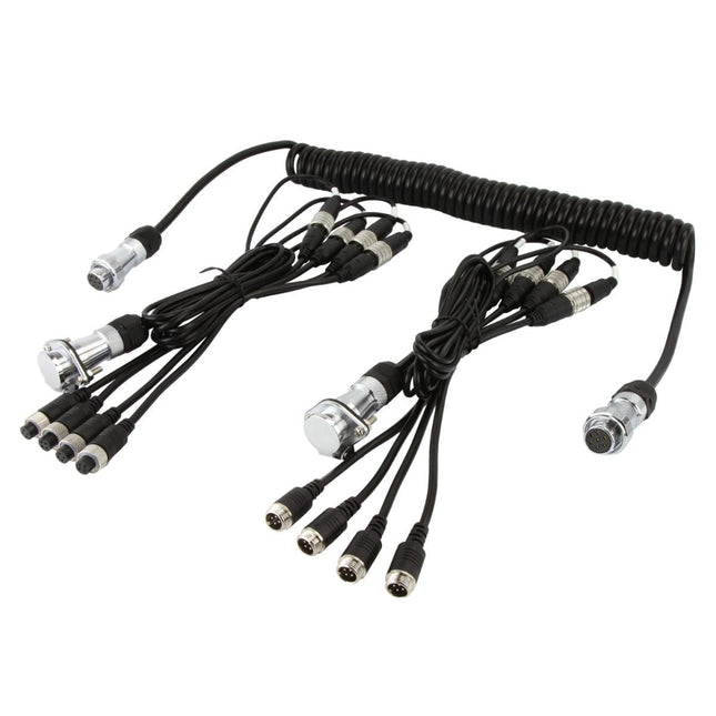 DNA RVEW7-4 Heavy Duty 7 Pin WOZA/SUZI Trailer Cable Kit - 4 Camera Connection