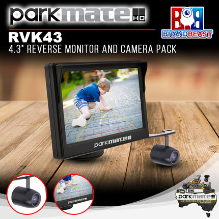 Parkmate RVK43 4.3" Monitor & Camera Package