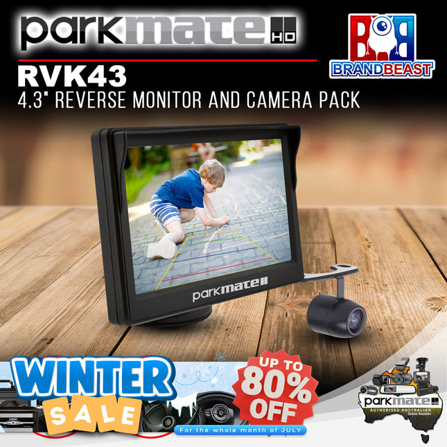 Parkmate RVK43 4.3" Monitor & Camera Package