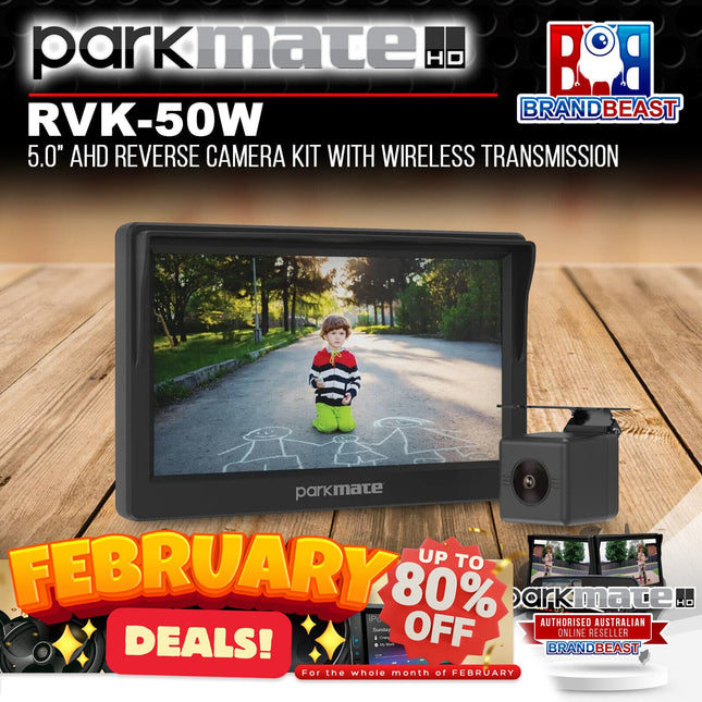 Parkmate RVK-50W 5.0‚Äù AHD Reverse Camera Kit with Wireless Transmission