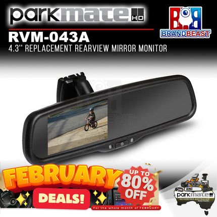 Parkmate RVM-043A Premium OEM Style 4.3‚Äô‚Äô Replacement Mirror Monitor