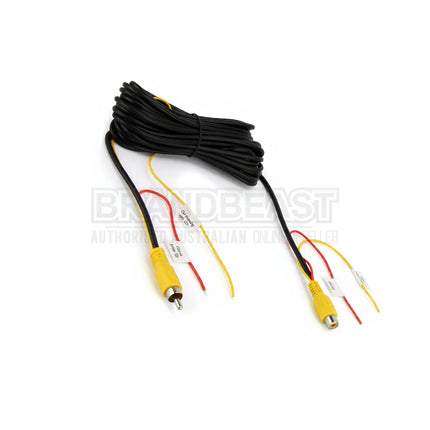 DNA RVS106F 6 Metre Male to Female RCA Video Cable with ACC and Reverse Trigger Wires
