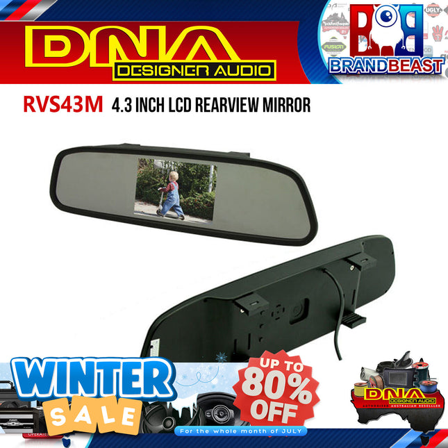 DNA RVS43M 4.3" LCD Rearview Mirror