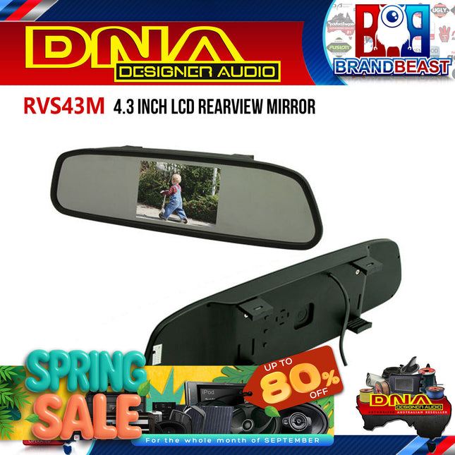 DNA RVS43M 4.3" LCD Rearview Mirror