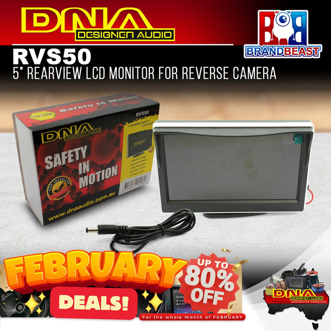 DNA RVS50 5&quot; LCD Rearview Monitor