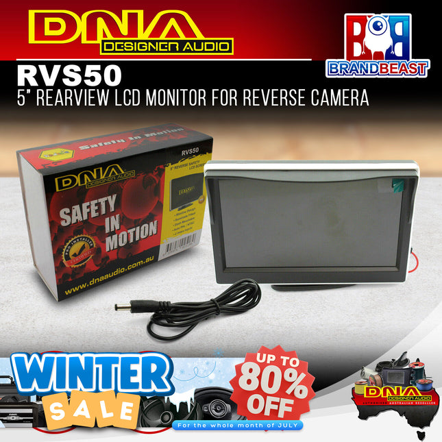 DNA RVS50 5" LCD Rearview Monitor