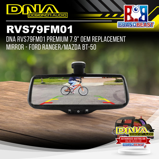 DNA RVS79FM01 Premium 7.9" OEM Replacement Mirror - Ford Ranger/Mazda BT-50