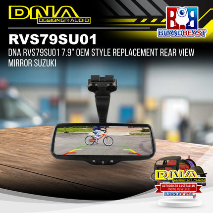 DNA RVS79SU01 7.9" OEM Style Replacement Rear View Mirror Suzuki