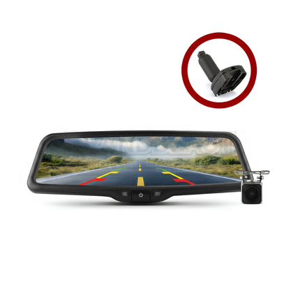 DNA RVS966VW02 9.66" OEM Style Mirror and Camera Kit Volkswagen