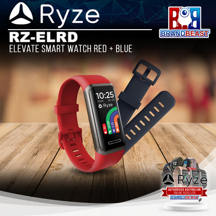 Ryze RZ-ELRD Elevate Smart Watch Red + Blue