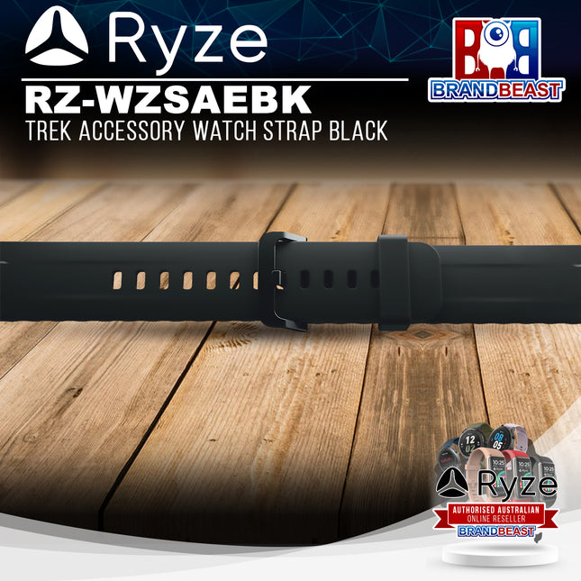 Ryze RZ-WZSAEBK Trek Accessory Watch Strap Black