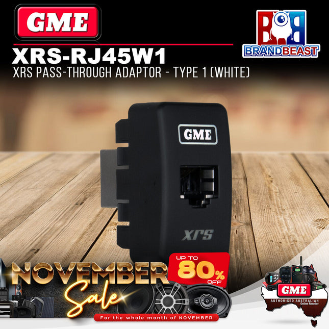 GME XRS-RJ45W1 XRS Pass-through Adaptor - Type 1 (White)