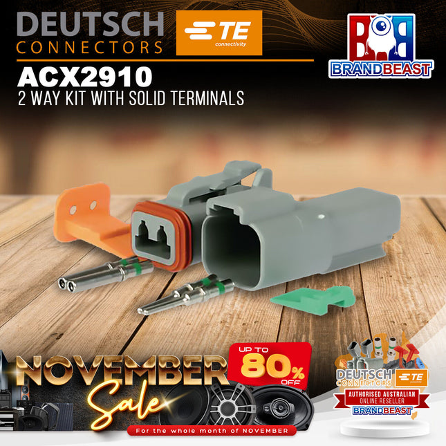 DEUTSCH ACX2910 2 Way Kit With Solid Terminals