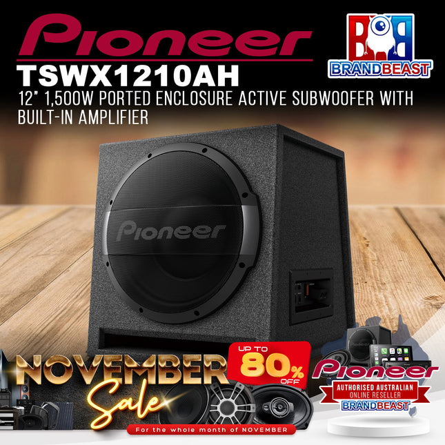 Pioneer TS-WX1210AH 12" 1500W Ported Enclosure Active Subwoofer with Built-In Amplifier