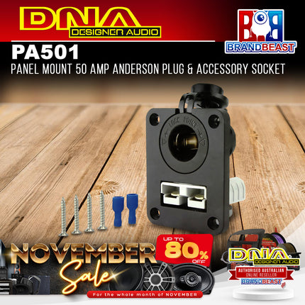DNA PA501 Panel Mount 50 Amp Anderson Plug & Accessory Socket