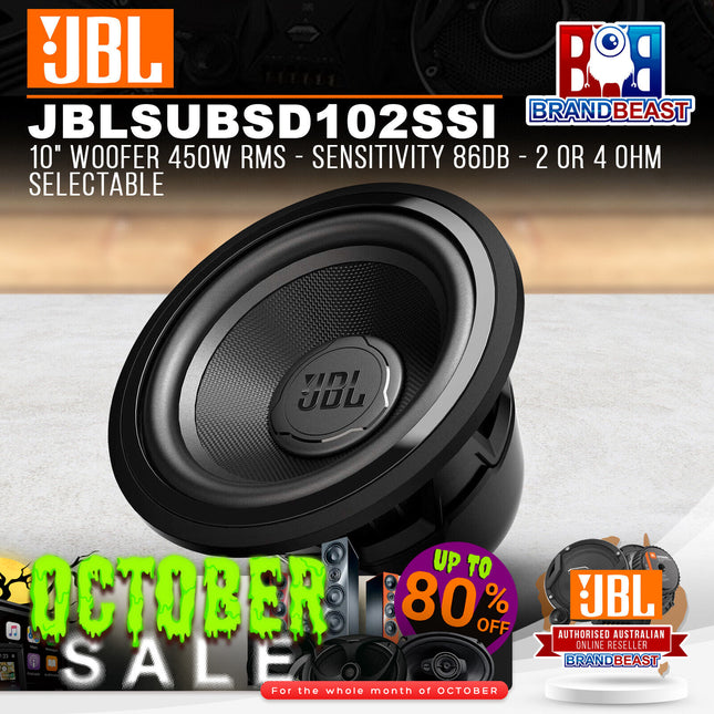 Stadium 102SSI 10" Woofer 450W RMS – Sensitivity 86DB – 2 or 4 Ohm Selectable