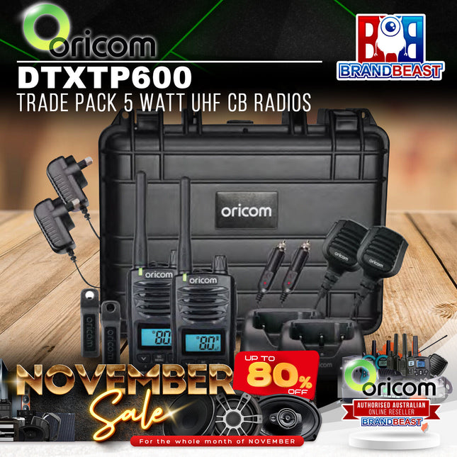 Oricom DTXTP600 Trade Pack 5 Watt UHF CB Radios