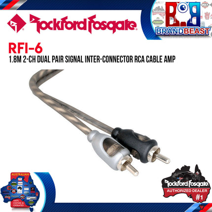 Rockford Fosgate RFI-6 6 Feet Twisted Pair Signal Cable