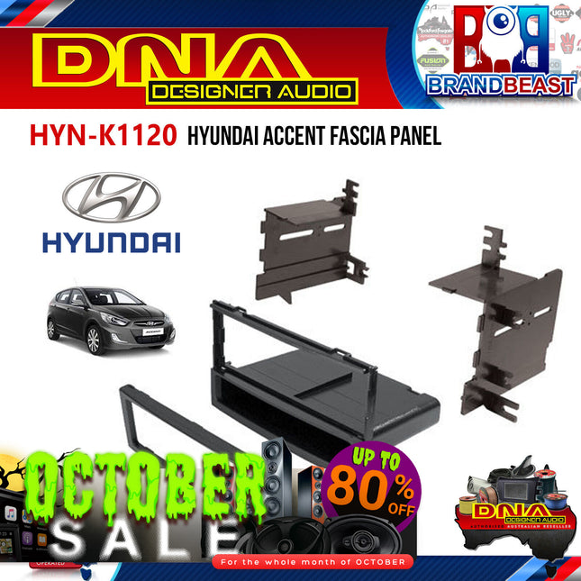 DNA HYN-K1120 Single DIN Fascia Panel to Suit Hyundai Accent