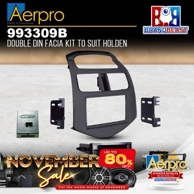 Aerpro 993309B Single/Double DIN Facia Kit to Suit Holden Barina Spark