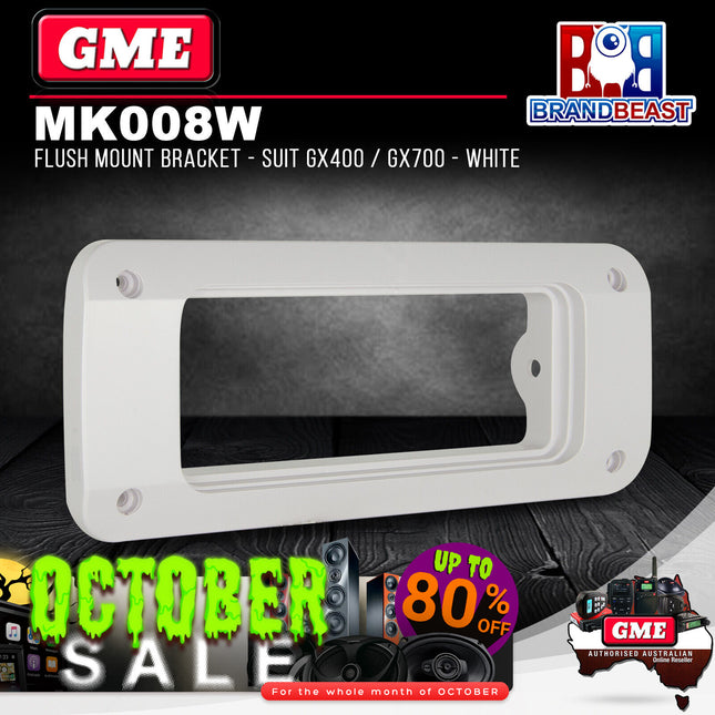 GME MK008W Flush Mount Bracket Suit GX400/GX700 White