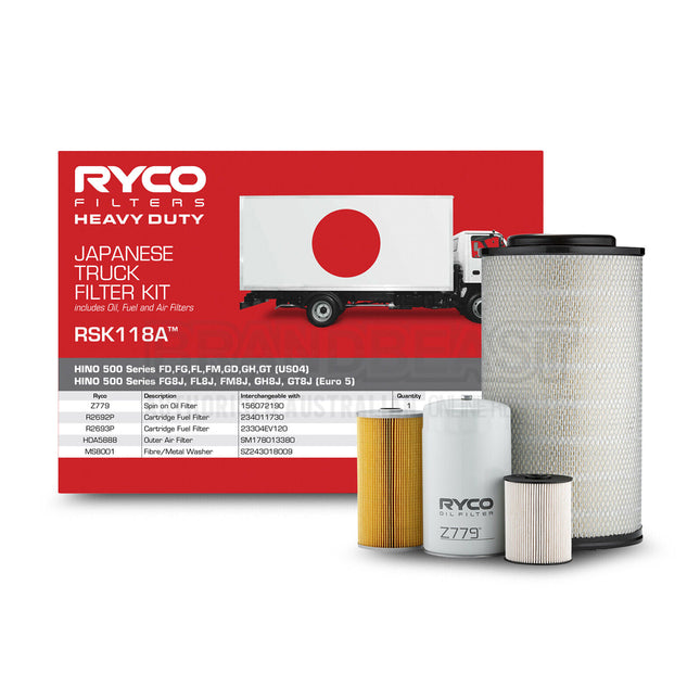 Ryco RSK118A 4WD Filter Service Kit