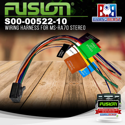 Fusion S00-00522-10 Wiring Harness For MS-RA70 Stereo