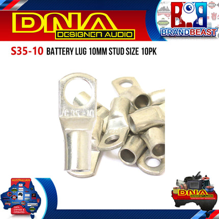 DNA S35-10 10mm Stud Size Battery Lug - 10 Pieces