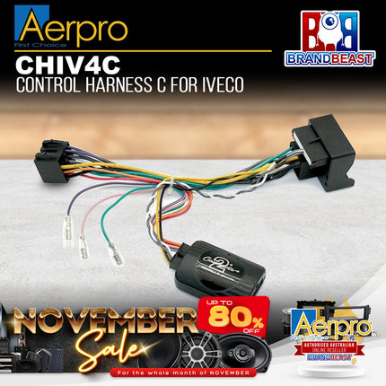 Aerpro CHIV4C Control Harness Type C Suit Iveco Daily 2014 - 2017 (NAV Models)