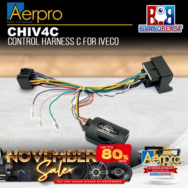 Aerpro CHIV4C Control Harness Type C Suit Iveco Daily 2014 - 2017 (NAV Models)