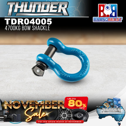 Thunder TDR04005 Bow Shackle - 4700KG