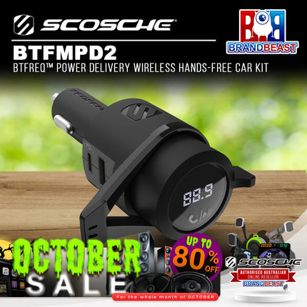 Scosche BTFMPD2 BTFreq™ Power Delivery Wireless Hands-Free Car Kit