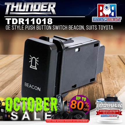 Thunder TDR11018 OE Style Push Button Switch Beacon, Suits Toyota