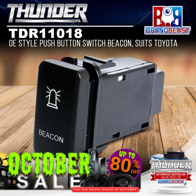 Thunder TDR11018 OE Style Push Button Switch Beacon, Suits Toyota