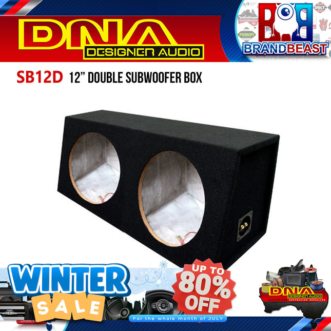 DNA SB12D 12" Double Subwoofer Enclosure Box