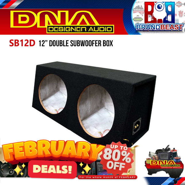 DNA SB12D 12" Double Subwoofer Enclosure Box