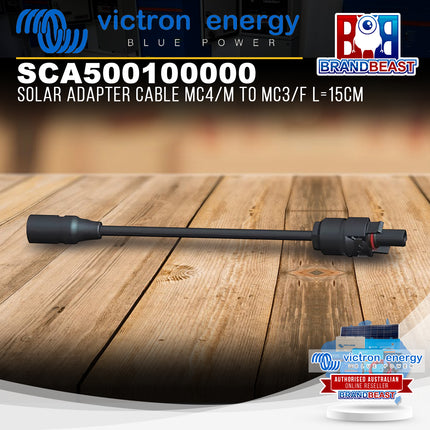 Victron Energy SCA500100000 Solar Adapter Cable L=15cm Fits MC4/M to MC3/F