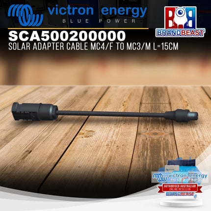 Victron Energy SCA500200000 Solar Adapter Cable L=15cm Fits MC4/F to MC3/M