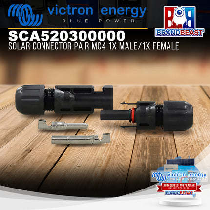 Victron Energy SCA520300000 Solar Connector Pair MC4 1x Male/1x Female