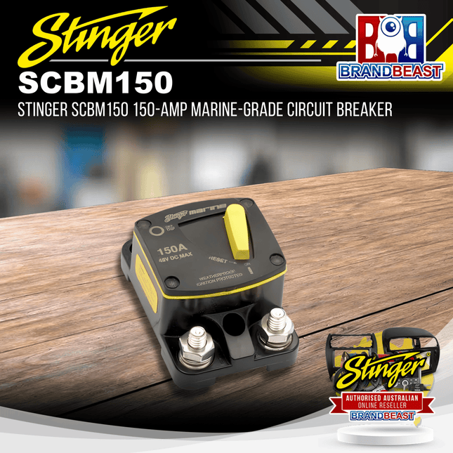 Stinger SCBM150 150-AMP Marine-Grade Circuit Breaker