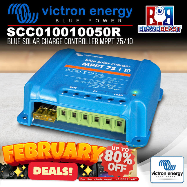 Victron Energy SCC010010050R Blue Solar Charge Controller MPPT 75/10